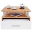 Couchtisch Holz mit Lade+ Ablagefach Duo, Eichendekor - Weiß/Braun, KONVENTIONELL, Holzwerkstoff (75/45/75cm) Couchtisch Holz mit Lade+ Ablagefach Duo, Eichendekor - Weiß/Braun, KONVENTIONELL, Holzwerkstoff (75/45/75cm)