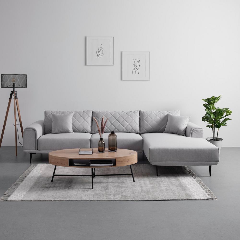 Sedacia Súprava Elvy Svetlá Sivá