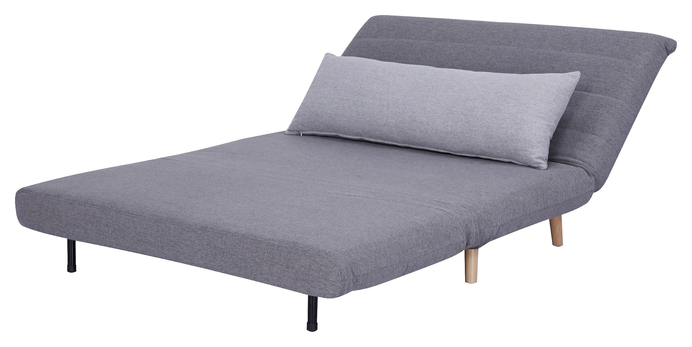 Kanapéágy "simon" Simon - világosszürke/sötétszürke, Modern, textil (125/84/91cm) - Ondega