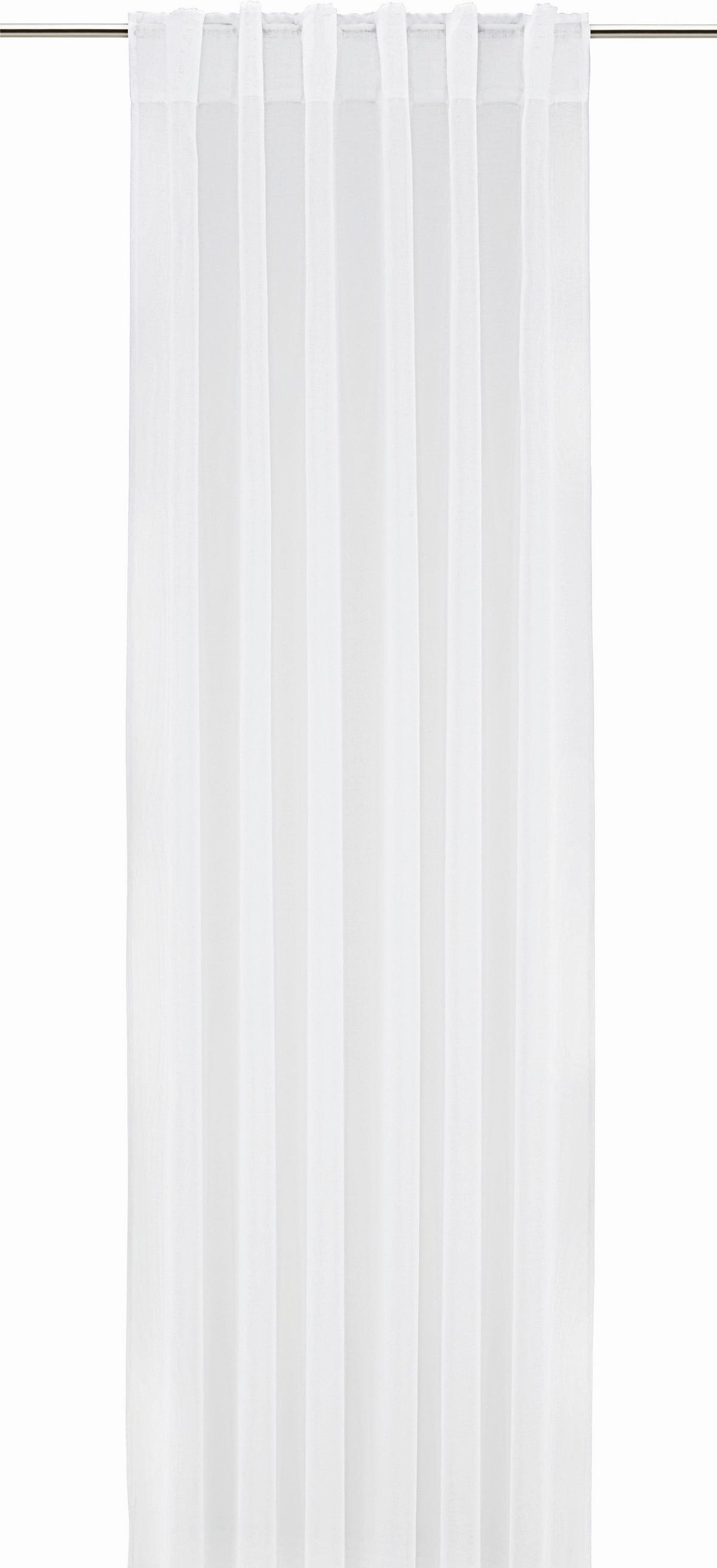 HOTOVÝ ZÁVĚS Tosca, 2x140/245cm, bílá - bílá, textil (140/245cm) - Modern Living