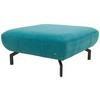Hocker Looks Xiii - Türkis/Schwarz, Design, Textil (83/44/83cm) - LOOKS by W.Joop