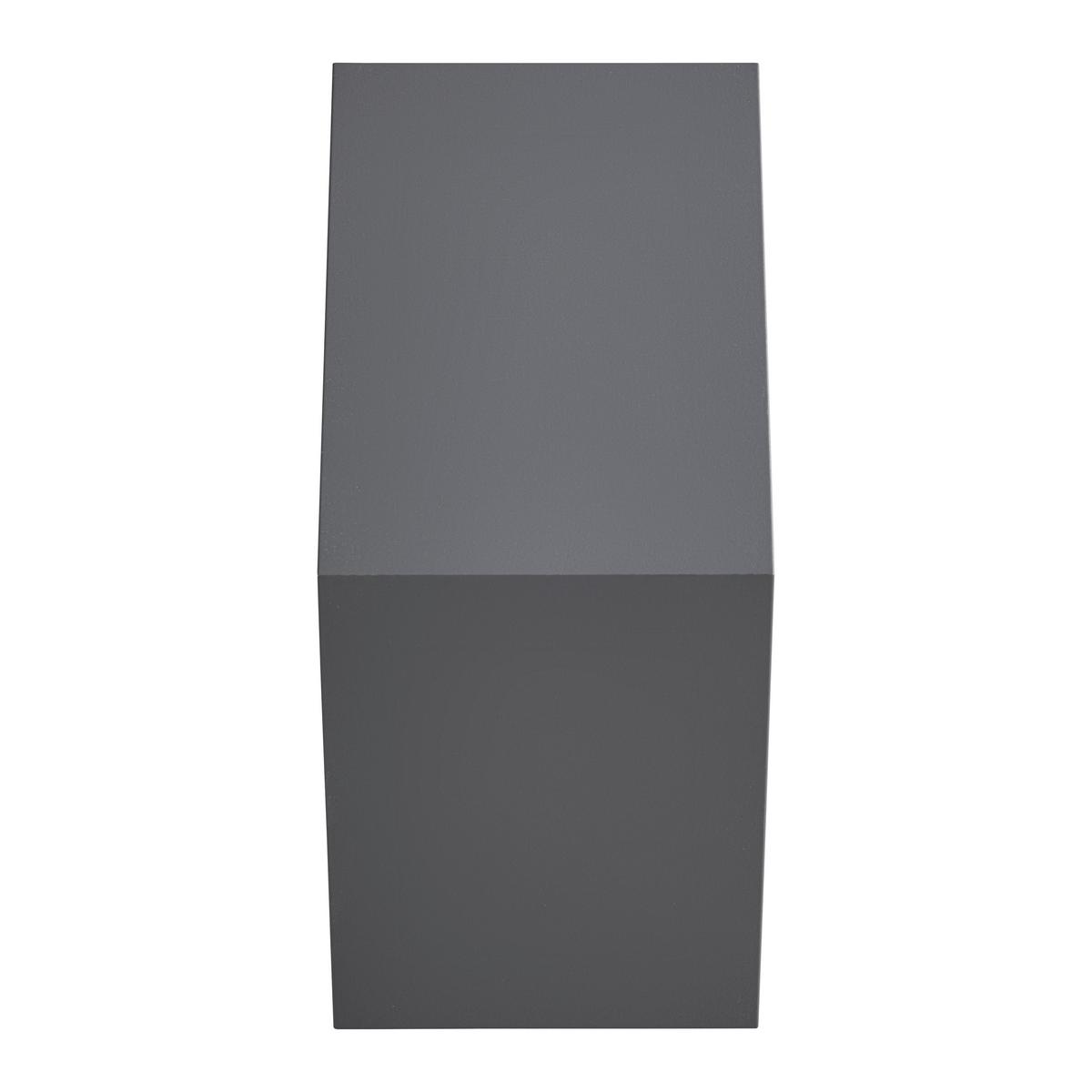 NÁSTENNÝ REGÁL EDGE -EXKLUSIV- - antracitová, Modern, kompozitné drevo (51/44/19cm) - Mömax