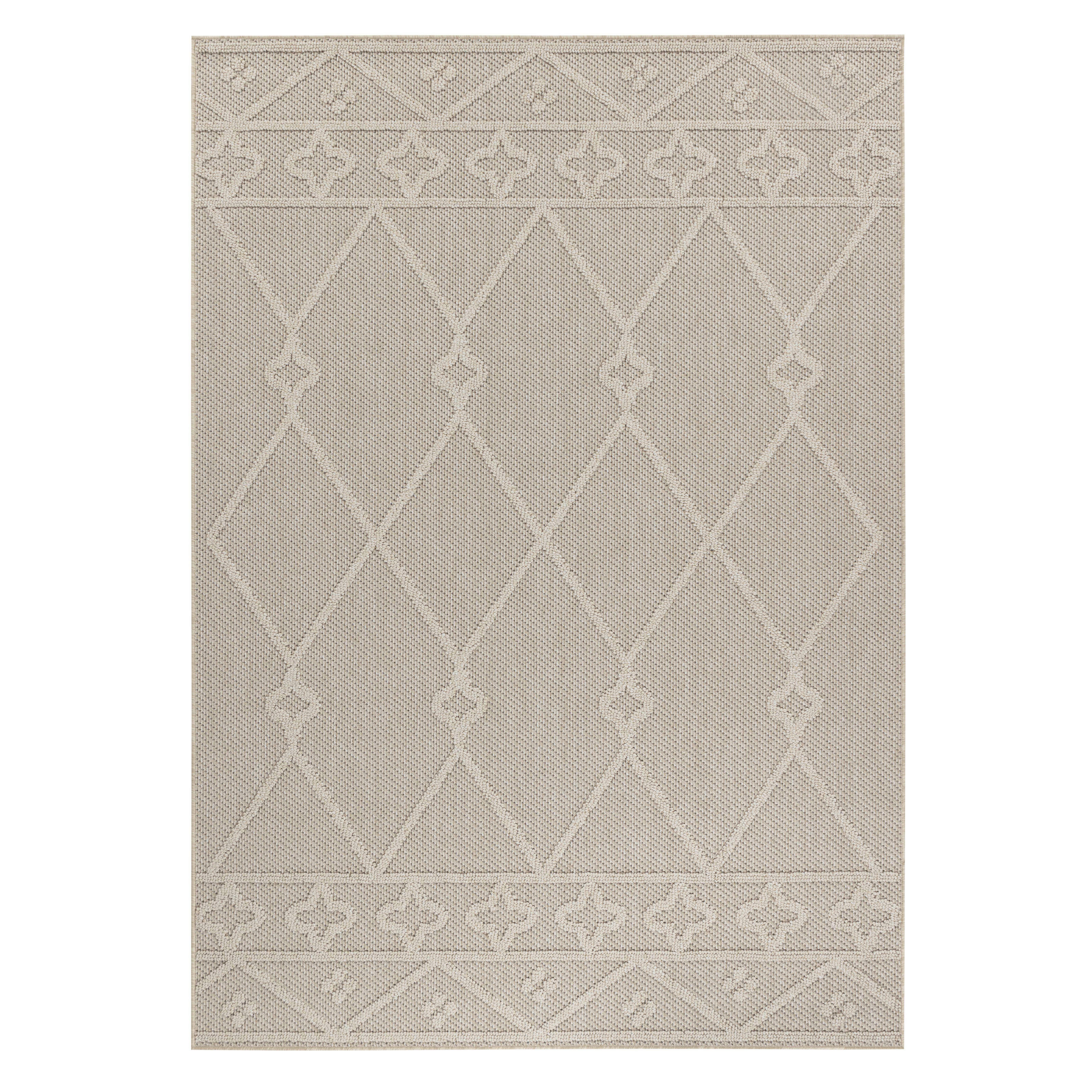 Outdoorteppich Patara - Beige, Design, Textil (160/230cm) - Novel