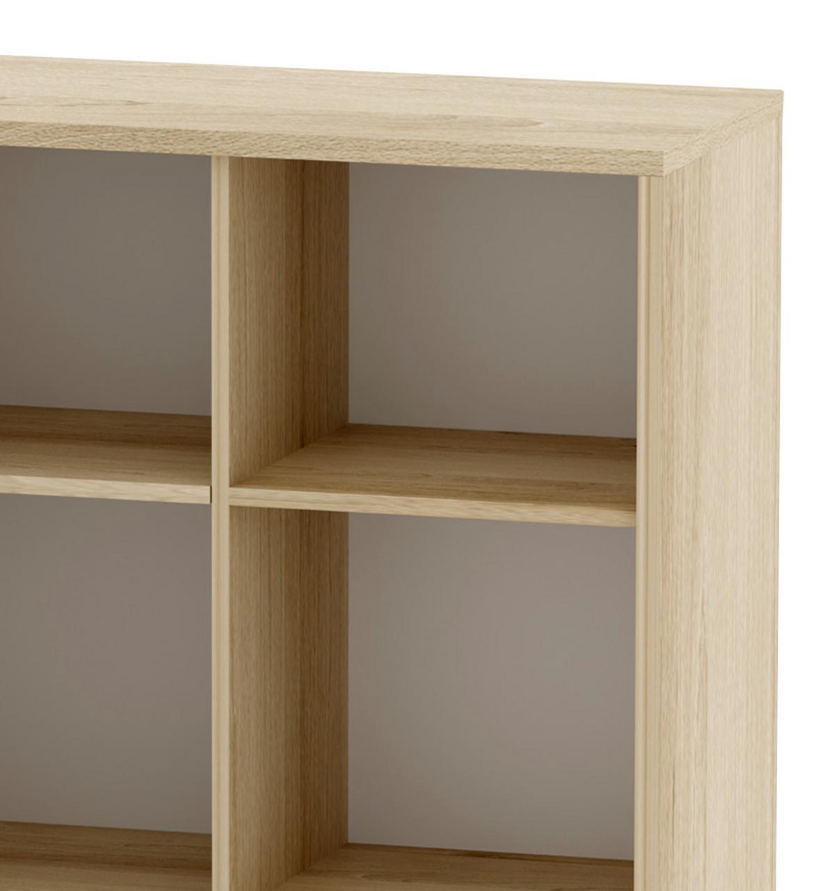 Schrank Aygo Buche Dekor/grau /weiß Bxh: 83x192 Cm + Lade - Buchefarben/Weiß, MODERN, Holz/Holzwerkstoff (83/192/39,5cm) - MID.YOU