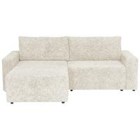 Ecksofa Dallas Struktur Beige 173x258 Cm - Beige/Schwarz, MODERN, Holz/Kunststoff (173/258cm)