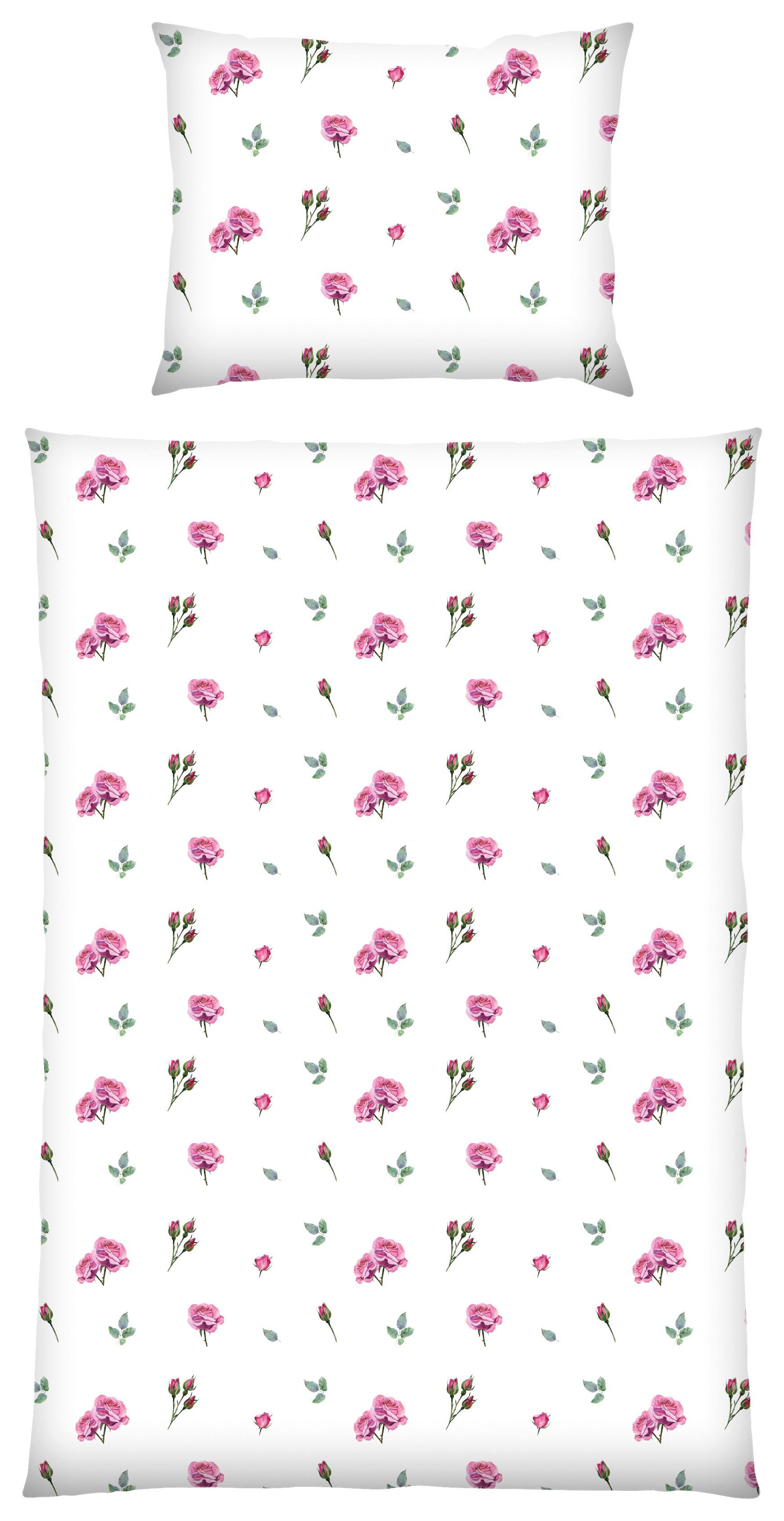 Ágyneműhuzat-garnitúra Susi - piros/fehér, Konventionell, textil - Ondega