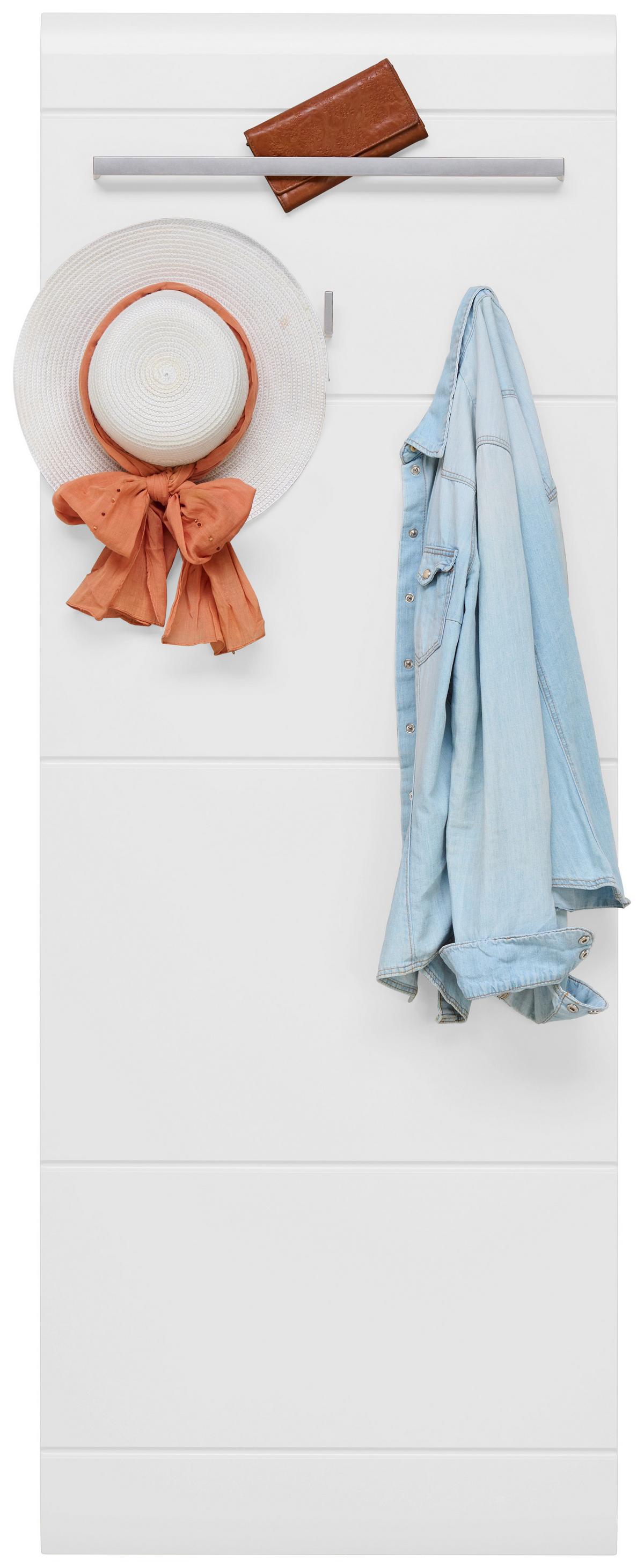 Šatní panel AURIS AURIS - bílá, Moderní, kompozitní dřevo (60/162,2/1,9cm) - Luca Bessoni