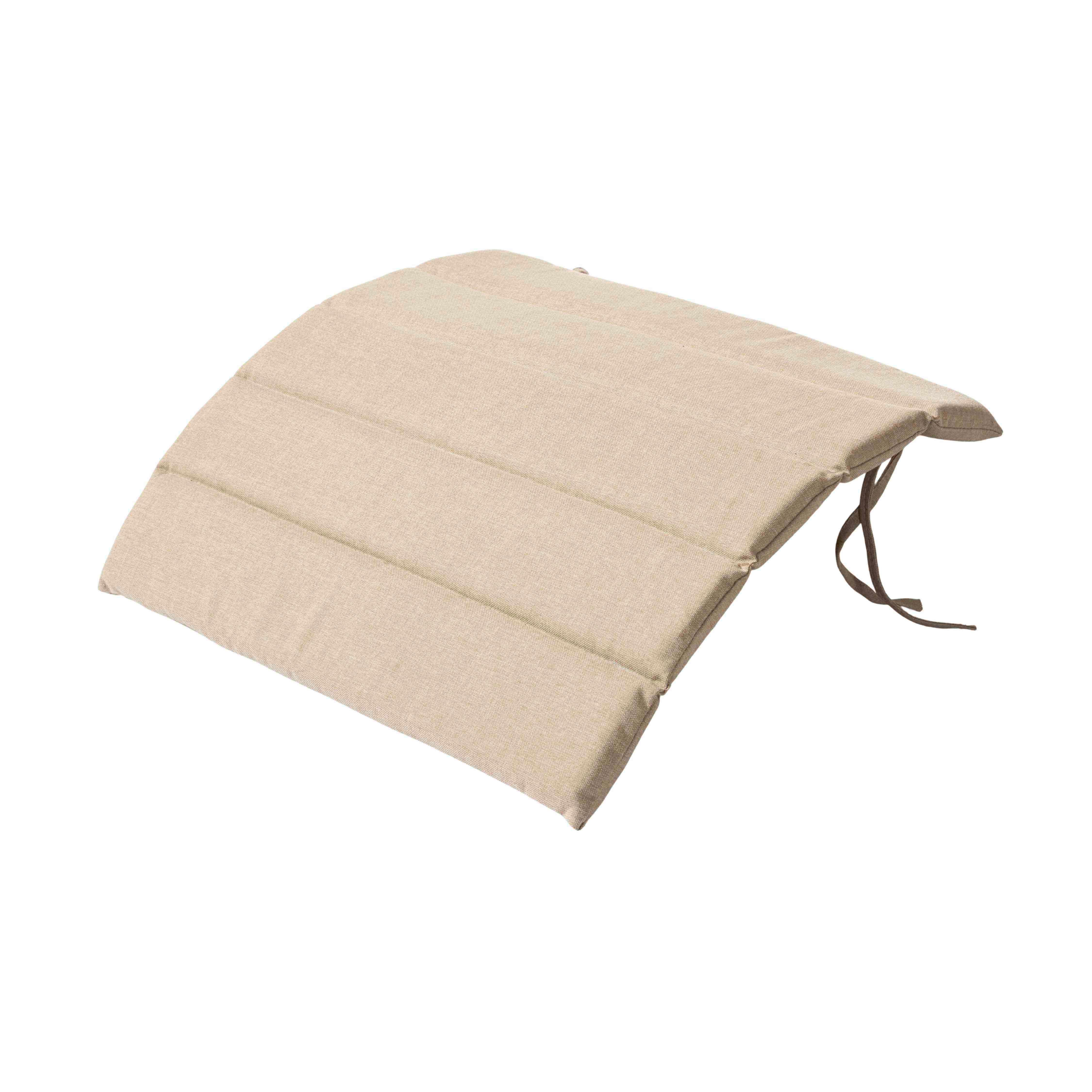 Gartenhockerauflage Adirondack 62x2x54 cm - Sandfarben, Natur, Kunststoff (62/2/54cm) - Gardenson