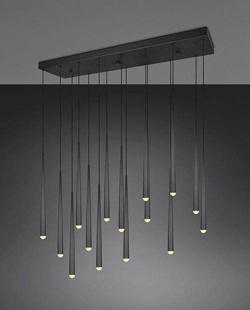 Led-hängeleuchte 354811532 Cala - Schwarz, Design, Metall (100/20/150cm) - Trio Leuchten