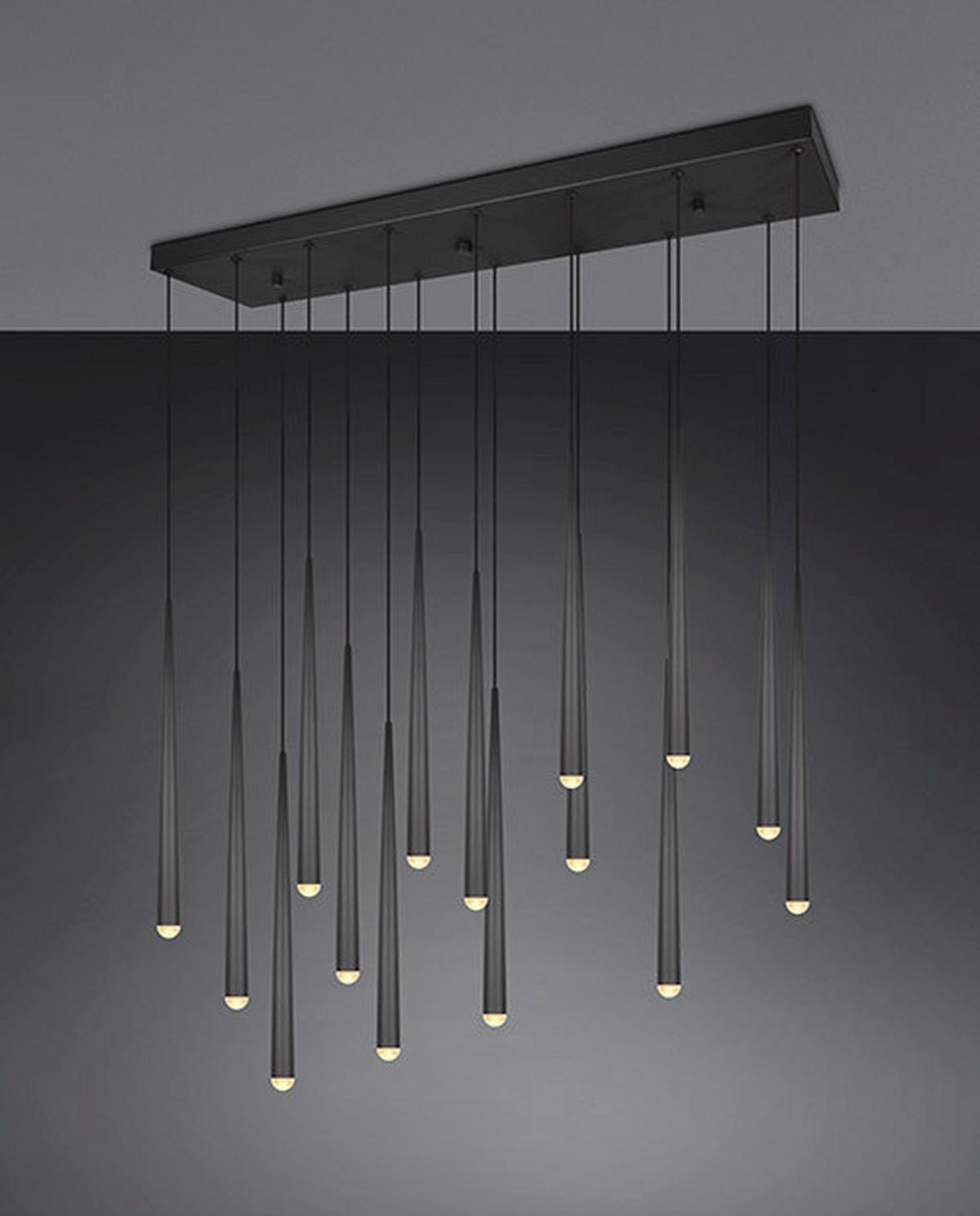 Led-hängeleuchte 354811532 Cala - Schwarz, Design, Metall (100/20/150cm) - Trio Leuchten
