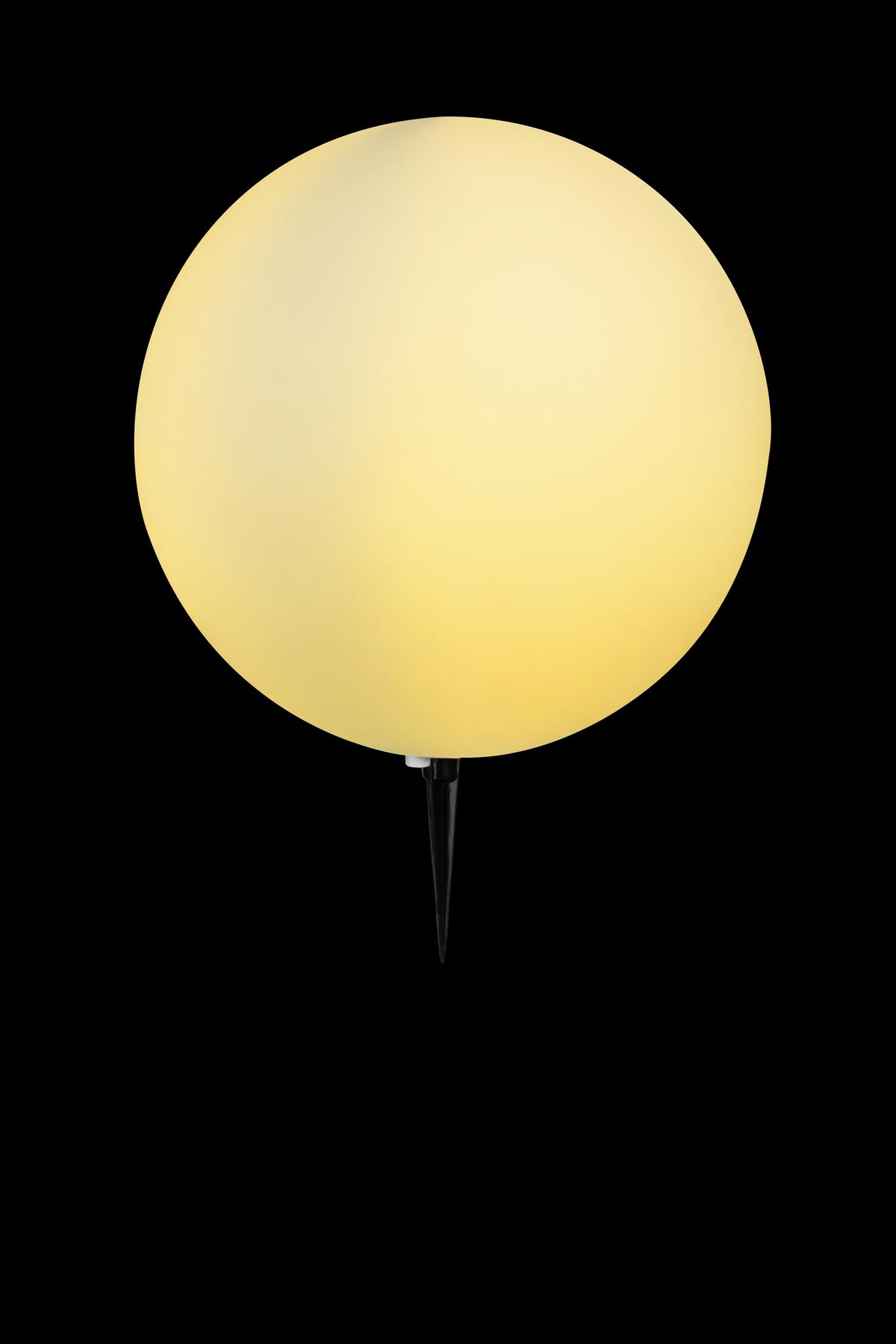 Außenstehleuchte 31776 Toula - Schwarz/Weiß, Design, Kunststoff (40/56cm) - Globo