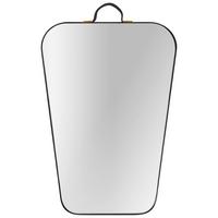 Nástěnná dekorace Oval, 14/20cm - čiré, Moderní, kov/kompozitní dřevo (14/20cm) - Modern Living