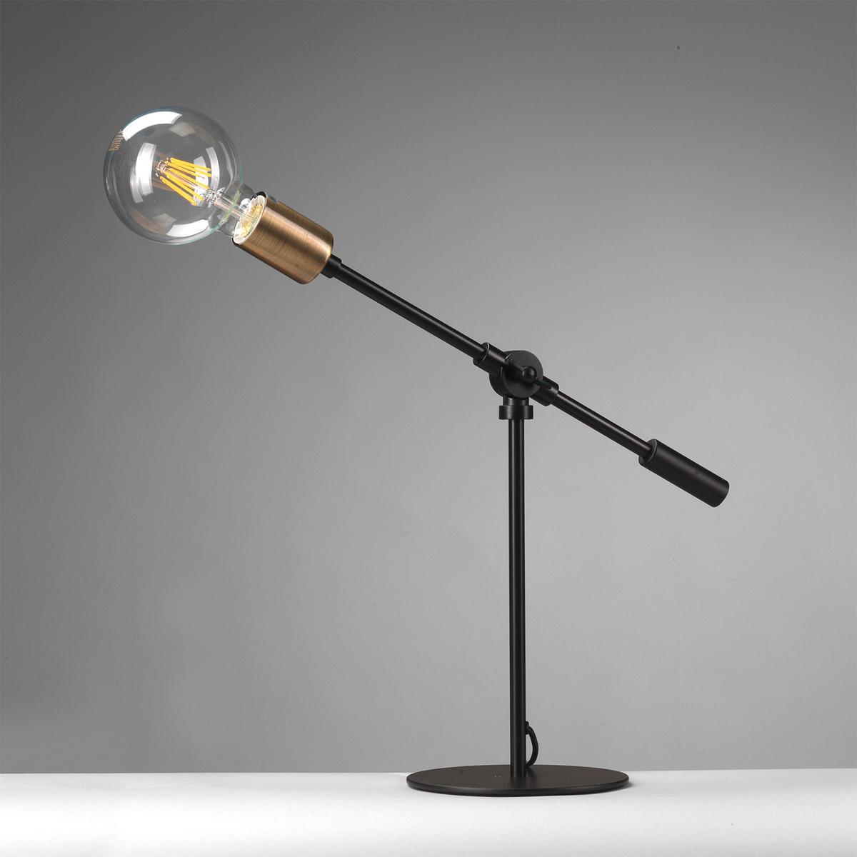 Tischleuchte 4879/Lgn - Goldfarben/Schwarz, Design, Metall (55/15/45cm)
