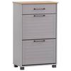 Schuhschrank Jelda Schuhschrank - Platinfarben/Schwarz, Holzwerkstoff (62/102/34,1cm) - MID.YOU