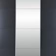 Schwebetürenschrank mit Spiegel B: 203 cm Miami, Grau Metallic - Grau, MODERN, Holzwerkstoff (203/229/62cm) - Luca Bessoni