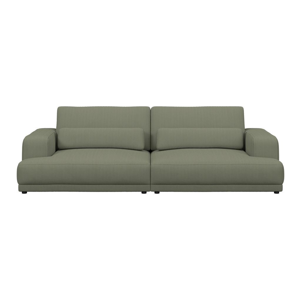 Bigsofa Savona Cord hellgrün, 260x111cm