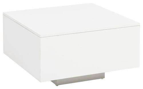 Konferenčný stolík biely - biela, Modern, kompozitné drevo (60/60/35,5cm) - MID.YOU