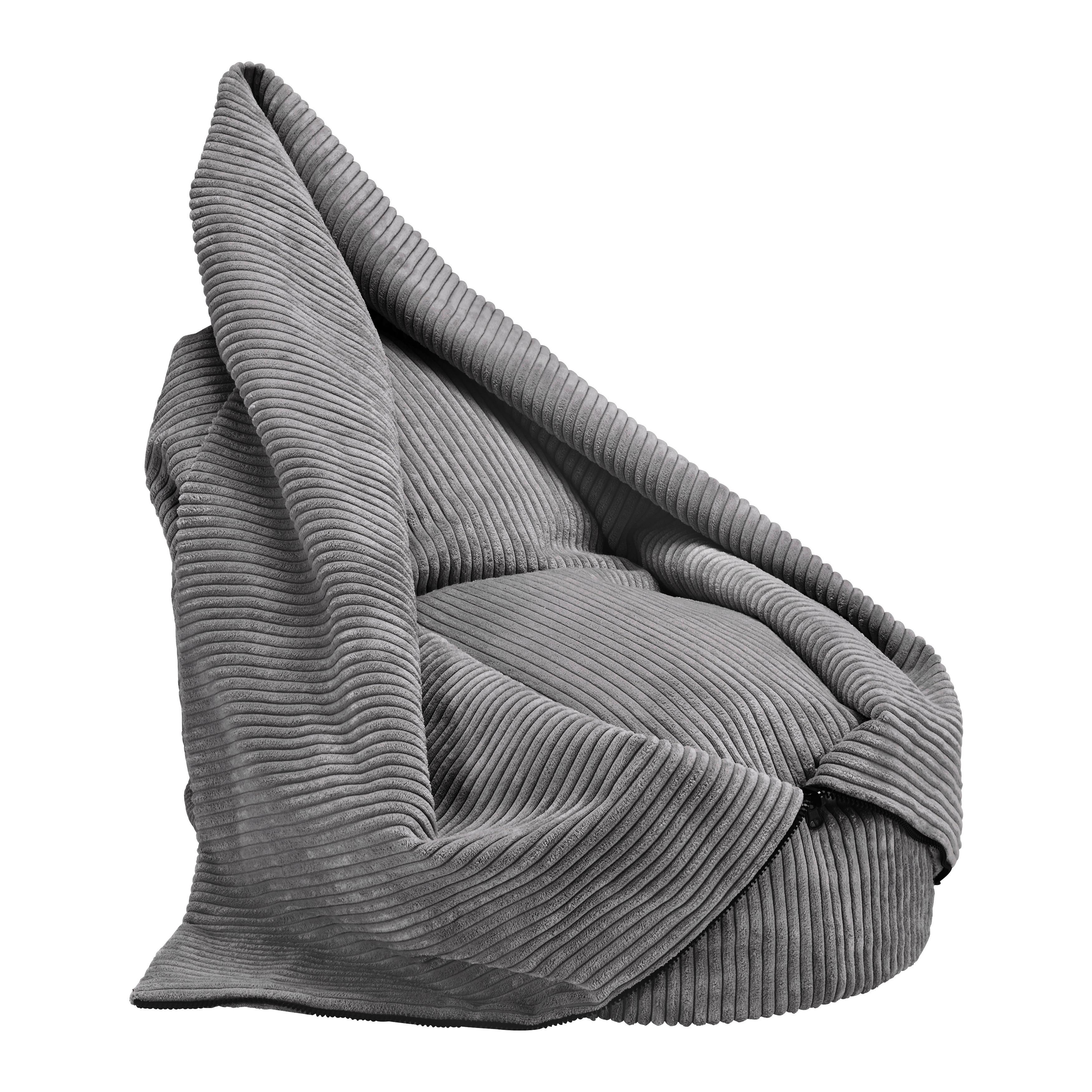 Sedací vak CAPRI tmavě šedá - tmavě šedá, Moderní, textil (45/50/80cm) - Bessagi Kids