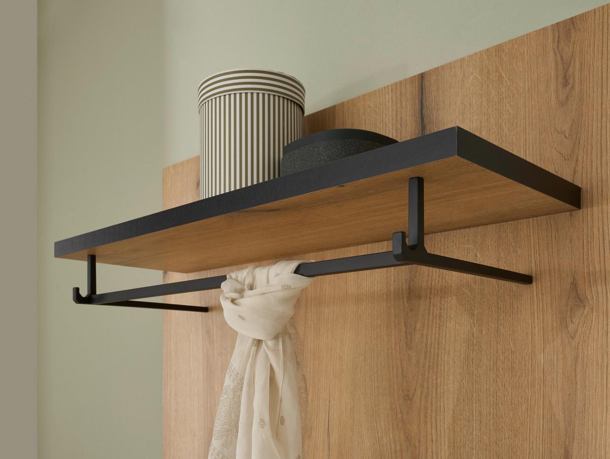 Garderobe Cantara Eichefarben B: 80cm - Eichefarben, MODERN, Holzwerkstoff (80/200/39cm) - MID.YOU