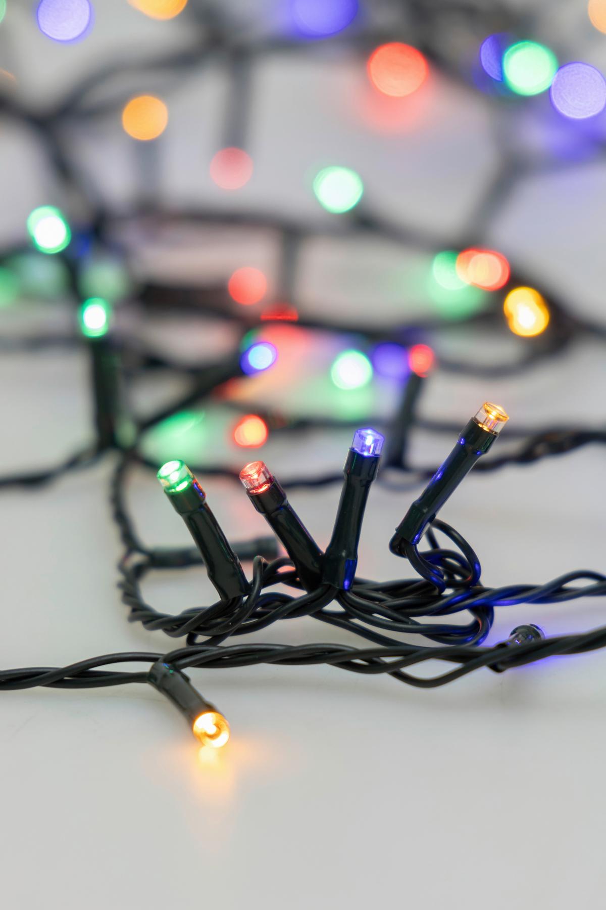 SVETELNÁ REŤAZ NIP - tmavozelená, Romantik / Landhaus, plast (1195cm) - Mömax