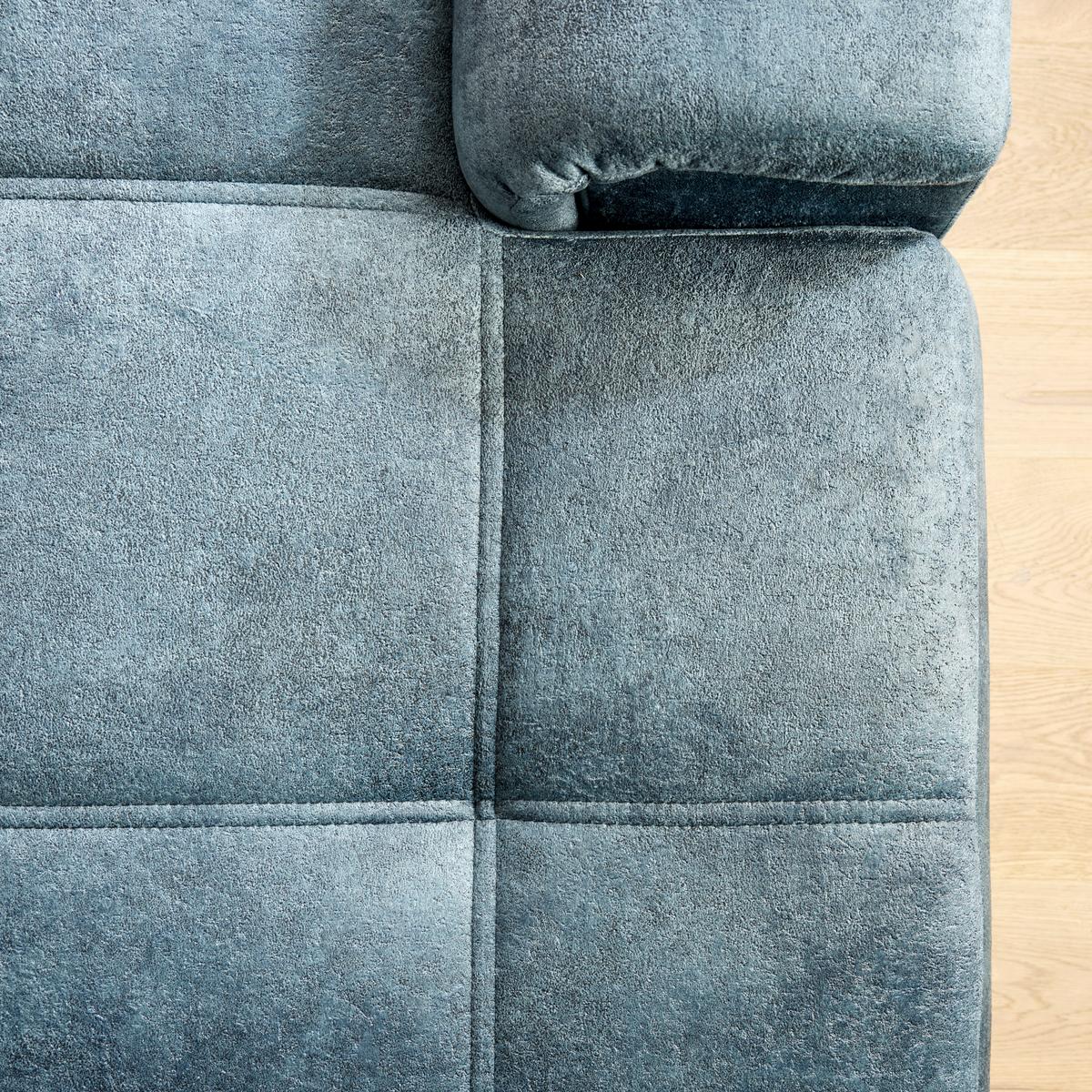 Sedacia súprava do U SIERRA, pravá, modrosivá INFINITY - čierna/modrosivá, Modern, kov/textil (181/364/230cm) - Mömax