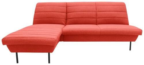 Ecksofa Looks Ix Orange - Schwarz/Orange, Design, Textil (168/214cm) - LOOKS by W.Joop