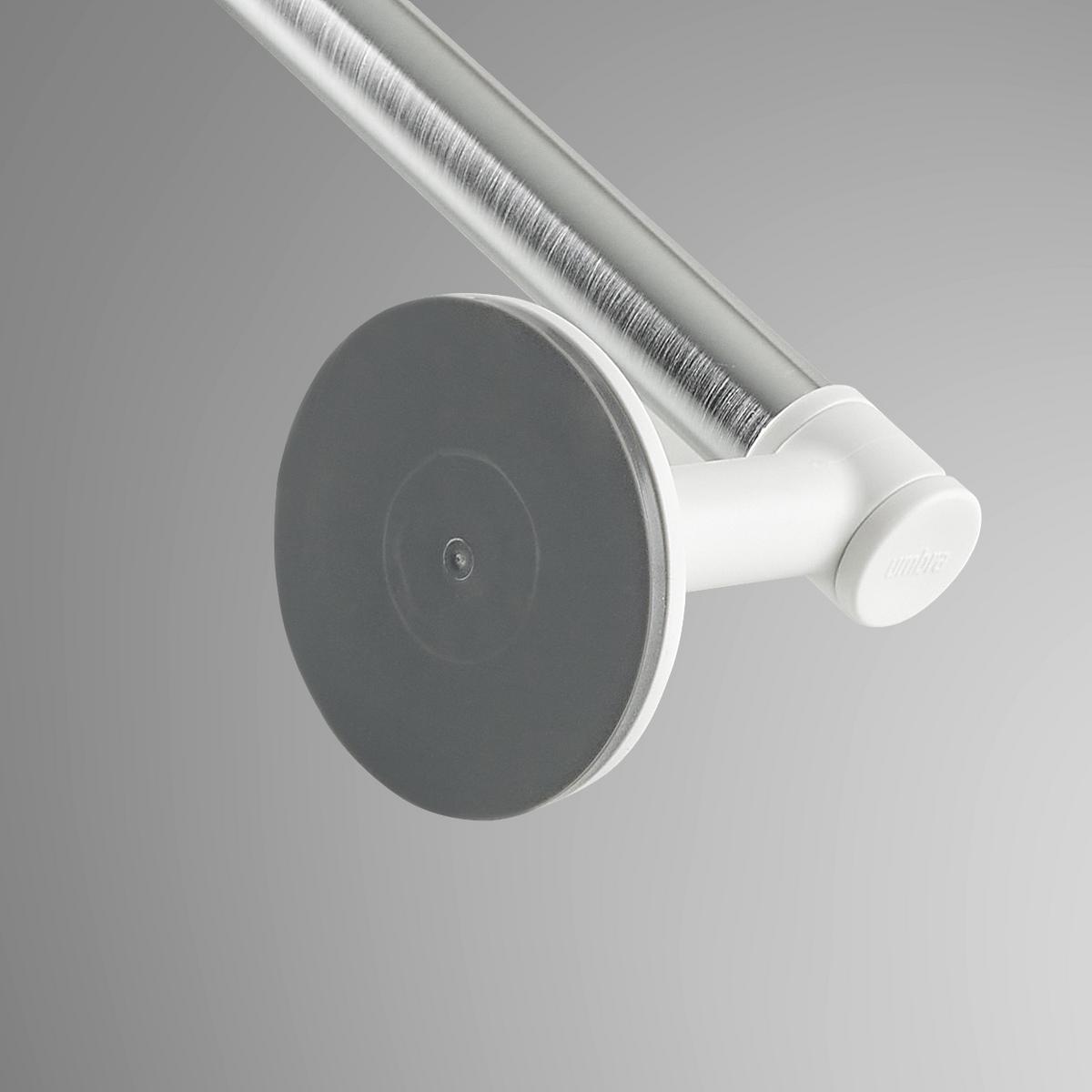 DRŽÁK NA RUČNÍKY EASY - bílá/barvy hliníku, Moderní, kov/plast (61/8,9/6,7cm) - Premium Living