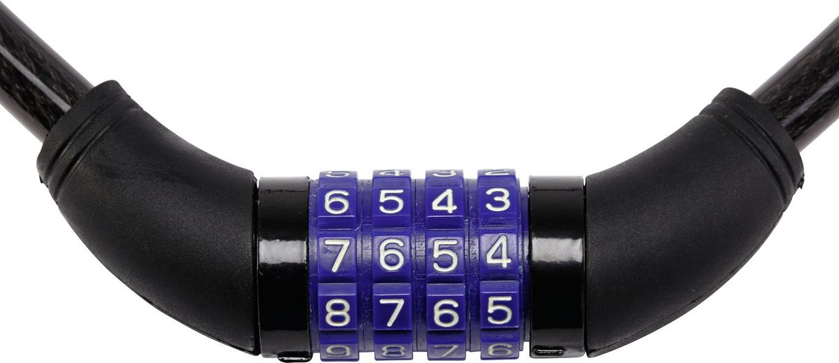 Számkódos Kerékpárlakat Kb. 80cm - fekete/kék, Konventionell, fém (80cm)