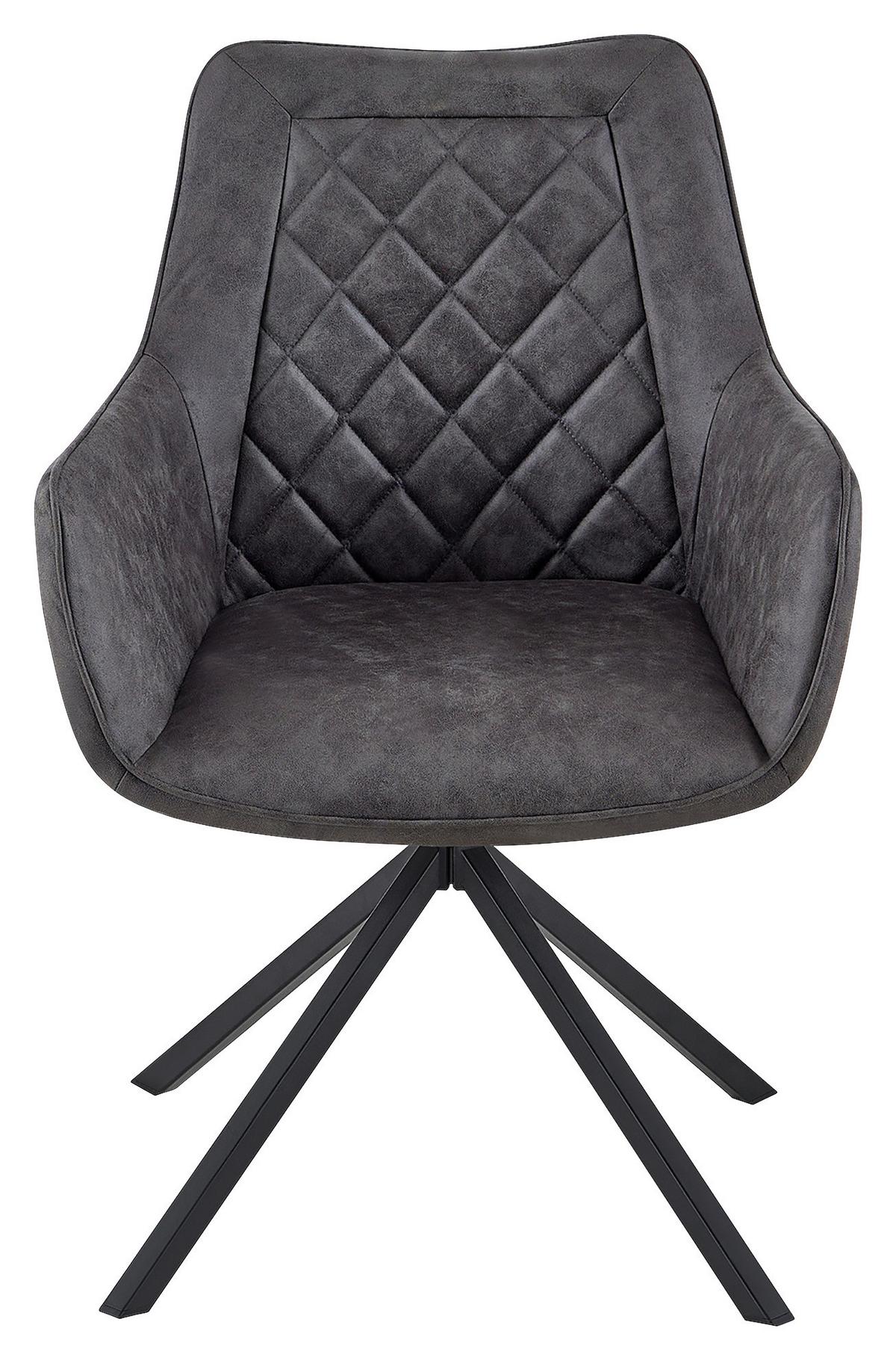 ŽIDLE S PODRUČKAMI AERON 125 - antracitová, Design, kov/plast (62/89/59.5cm) - Kayoom