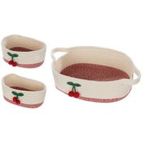 Korbset Nadja -Paz- - Rot/Weiß, KONVENTIONELL, Textil - Luca Bessoni