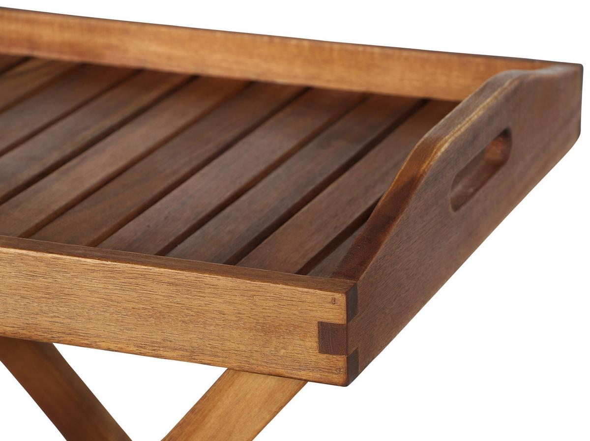 Gartentisch Klappbar Akazienholz L 60 Cm - Akaziefarben, MODERN, Holz (60/40,5/66,5cm) - Siena Garden