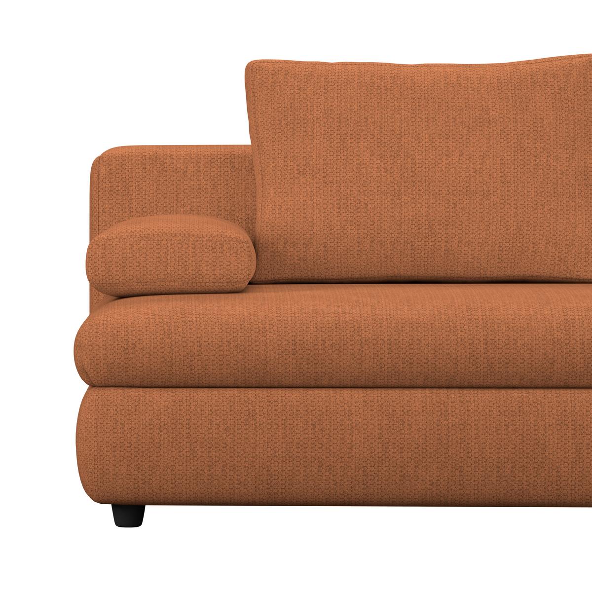 3-Sitzer-Sofa Oslo Mit Schlaffunktion Terra - Terracotta, Trend, Holz/Kunststoff (205/72/100cm)
