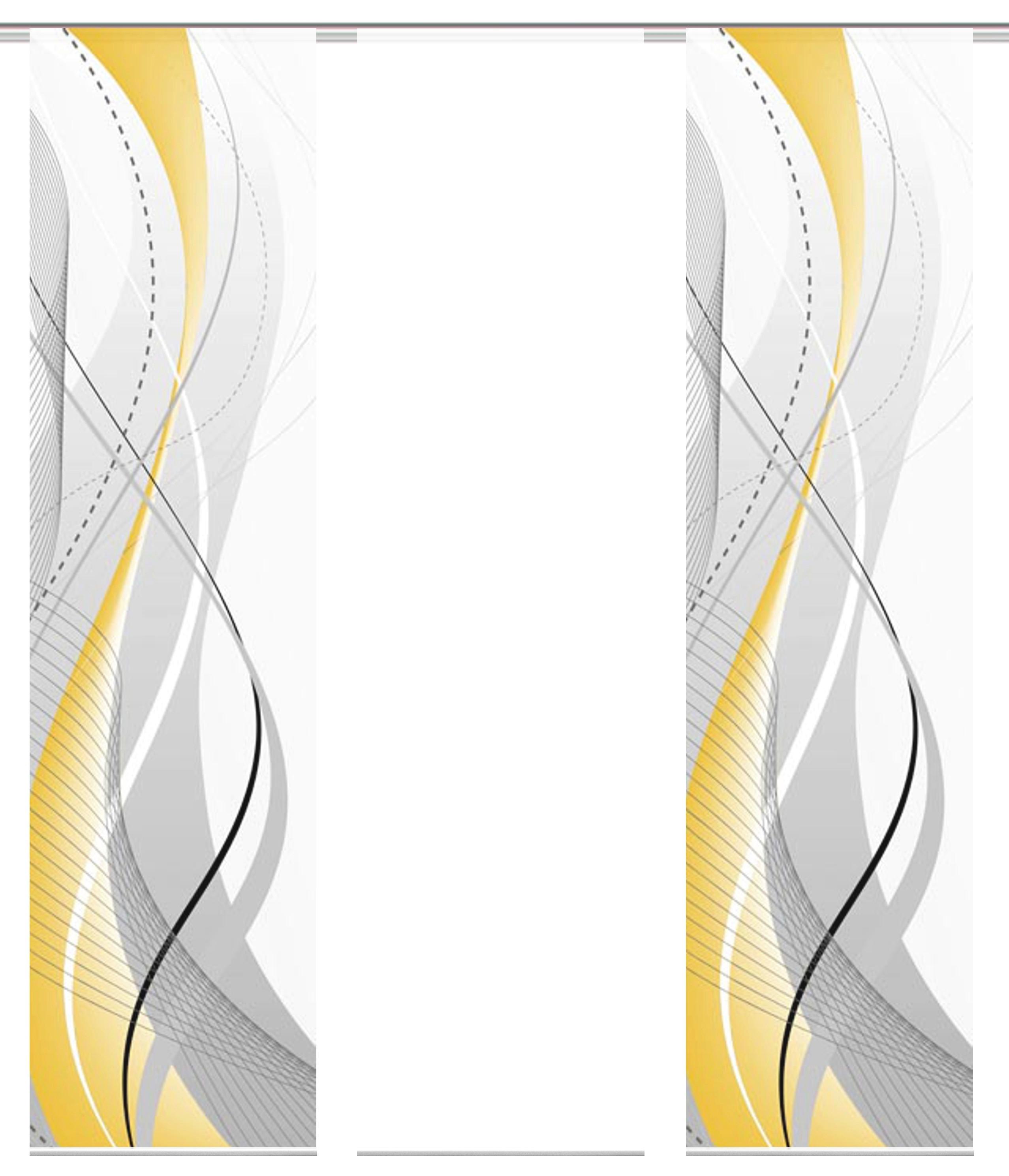 Flächenvorhang Gelb Hellgelb B: 60 cm - Gelb/Hellgelb, Design, Textil (60/245cm) - Schmidt W. Gmbh