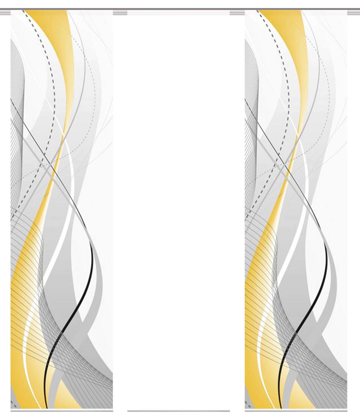 Flächenvorhang Gelb Hellgelb B: 60 cm - Gelb/Hellgelb, Design, Textil (60/245cm) - Schmidt W. Gmbh