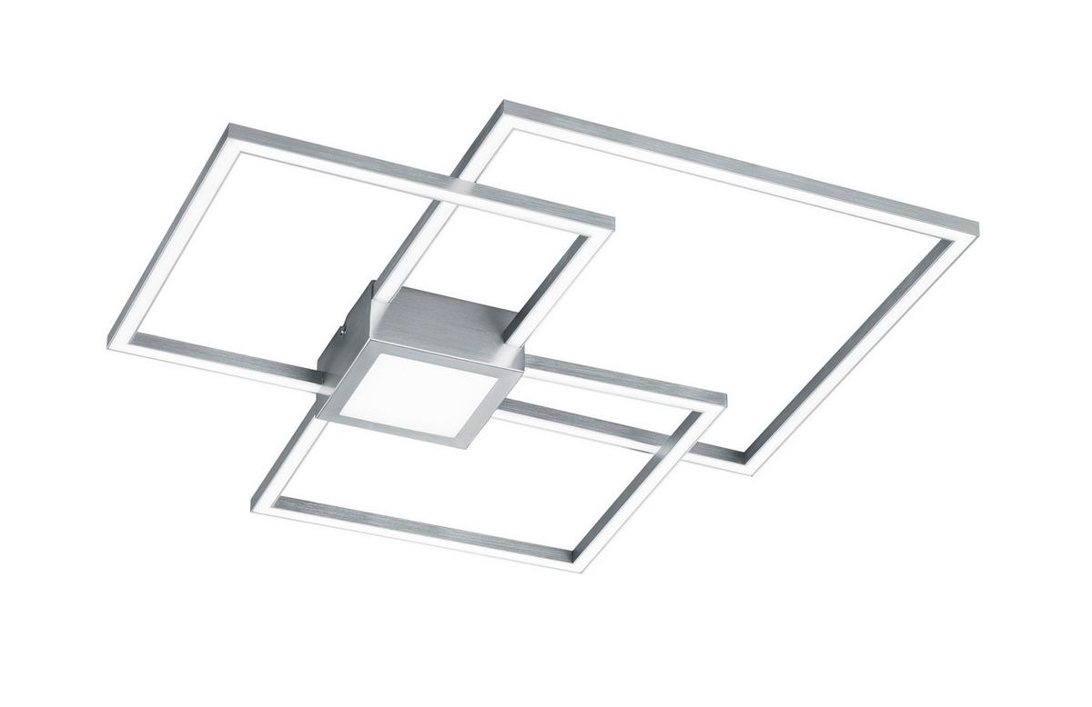 LED-Deckenleuchte 676210407 Hydra - Nickelfarben, Design, Kunststoff/Metall (66,5/66,5/6,5cm) - Trio Leuchten
