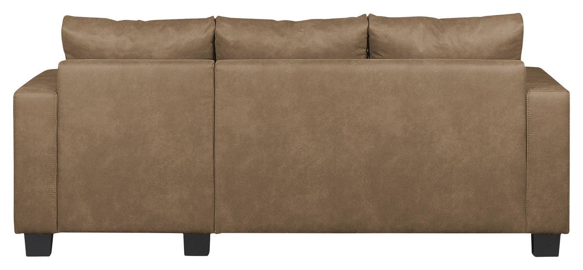 Ecksofa Grenwood Schlammfarben S: 200x144 Cm - Schlammfarben/Braun, Design, Textil (200/144cm) - MID.YOU