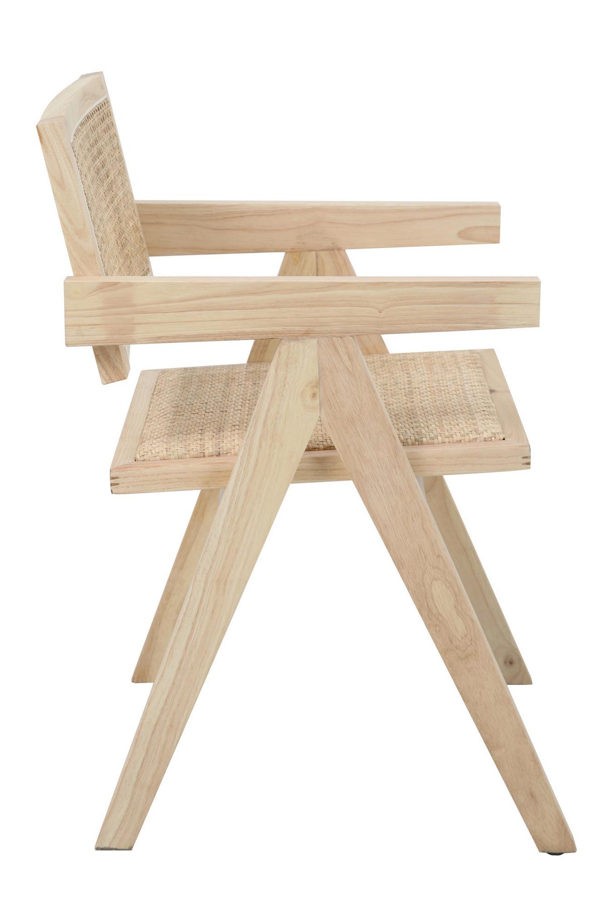 ARMLEHNSTUHL Naturfarben B: 52cm - Naturfarben, MODERN, Holz (52/78/58cm) - MID.YOU