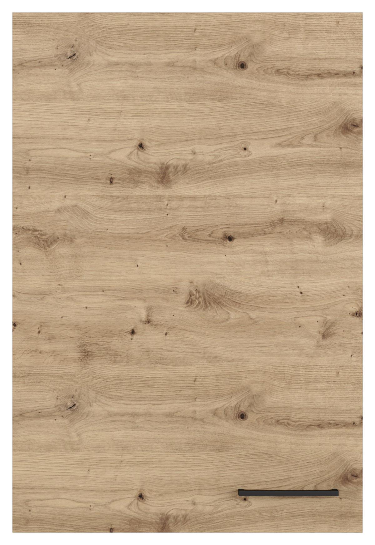 HORNÁ KUCHYNSKÁ SKRINKA CARA H 60-89 - farba ušľachtilej ocele/dub artisan, Konventionell, kov/kompozitné drevo (60/89/32cm) - FlexWell