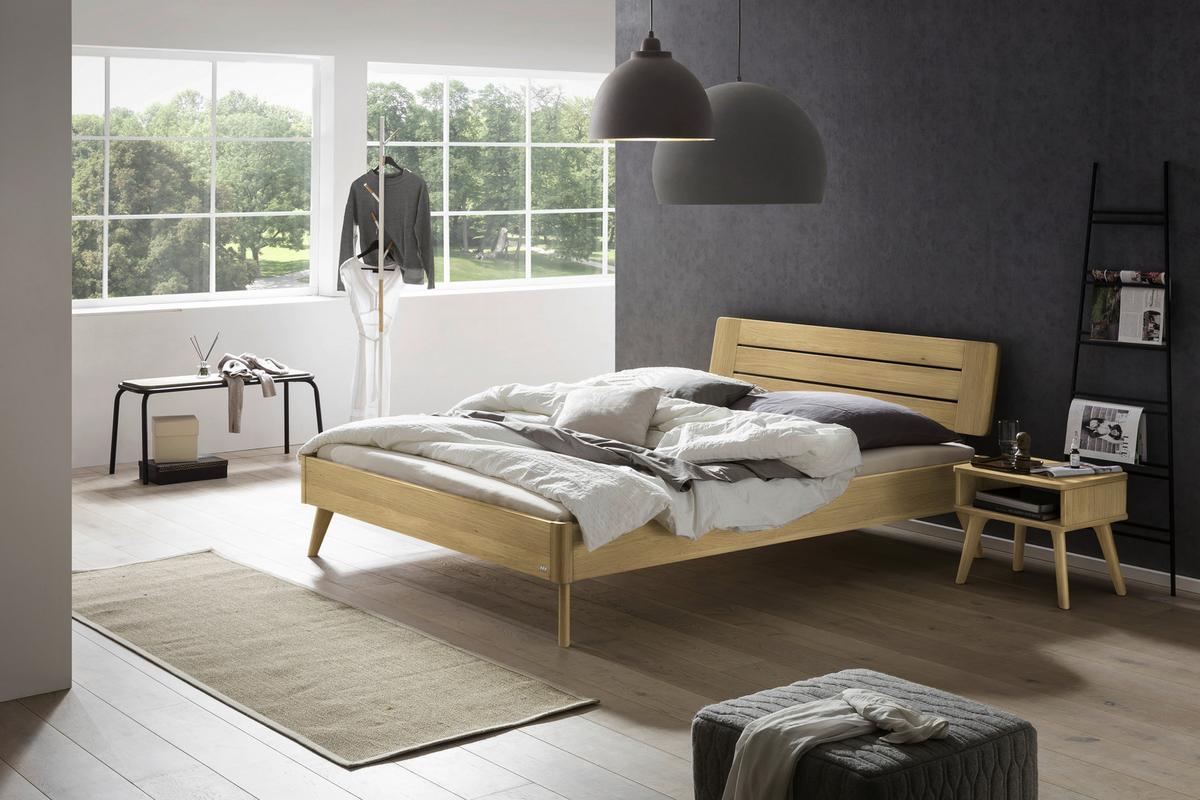 Nachtkästchen Lounge, Eichefarben B: 48 Cm - Eichefarben, Design, Holz (48/38/42cm) - Hasena