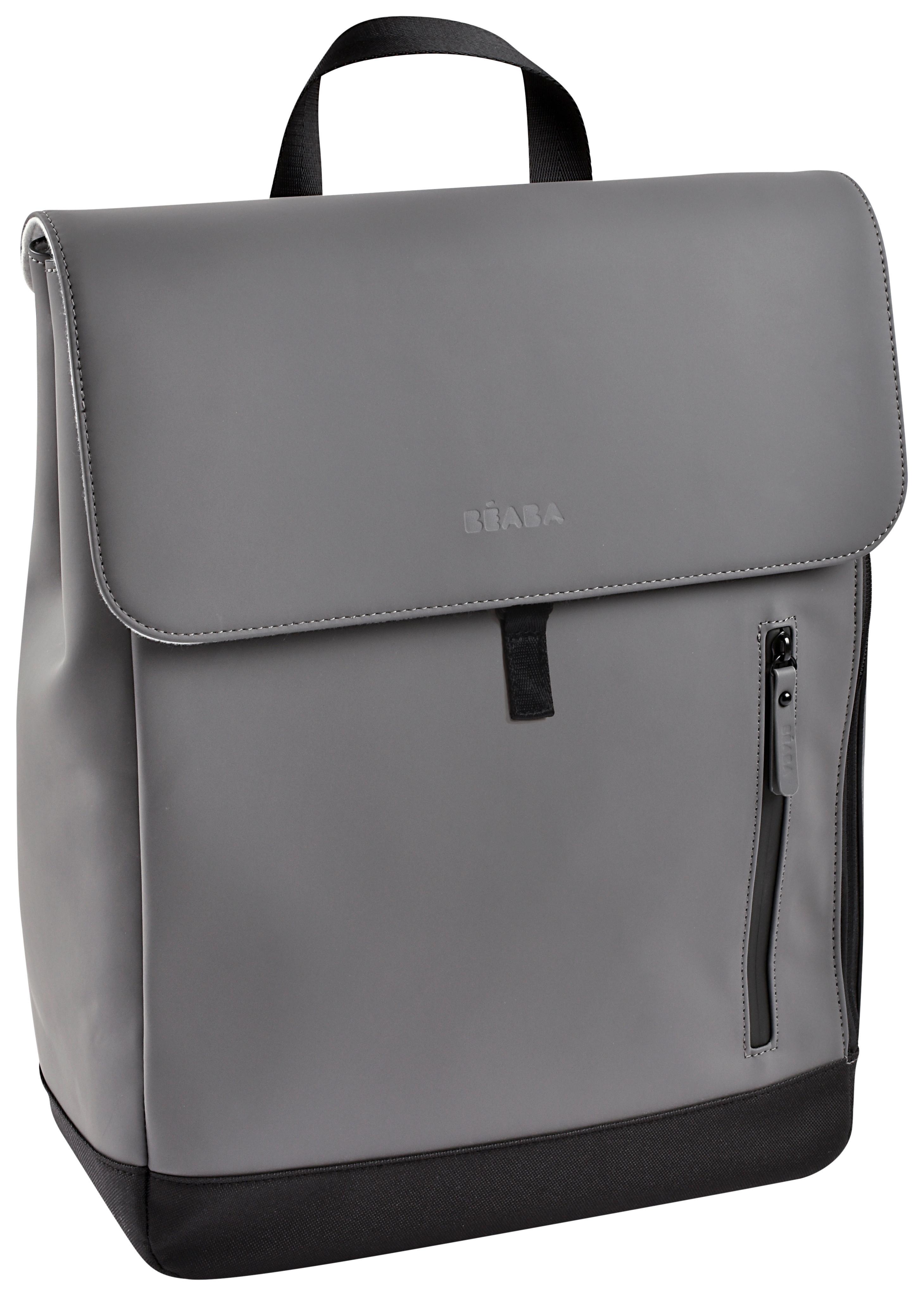 Wickelrucksack Oslo Mineral Dunkelgrau, B: 34 cm - Dunkelgrau/Hellgrau, KONVENTIONELL, Kunststoff (34/15/43cm) - Beaba