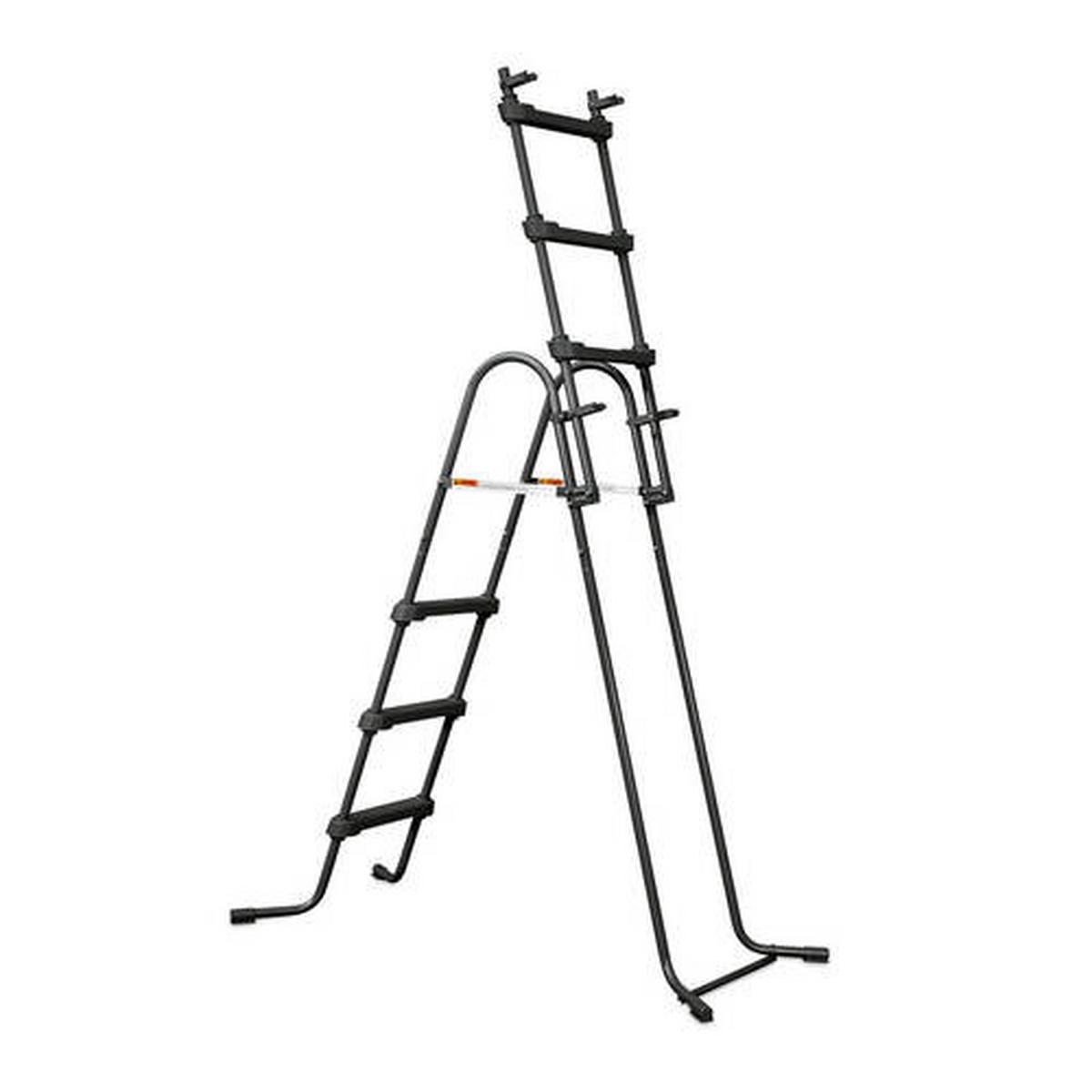 Aufstellpool Rund Mit Leiter D: 427 Cm - Grau, KONVENTIONELL, Kunststoff (427/107cm)