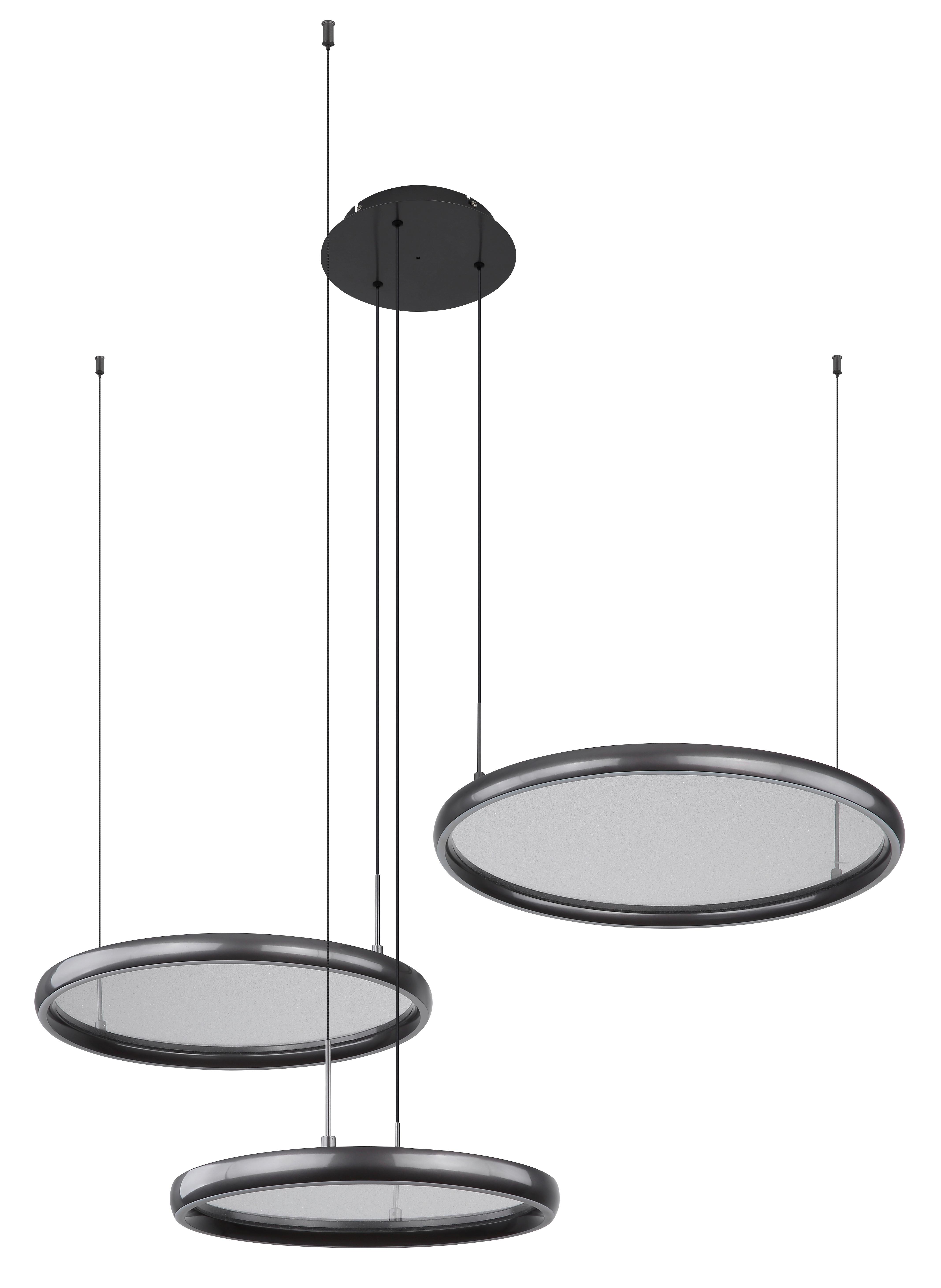 Led Függőlámpa 67186-60 Briggs - fekete/fehér, Design, műanyag/fém (103/83/150cm) - Globo
