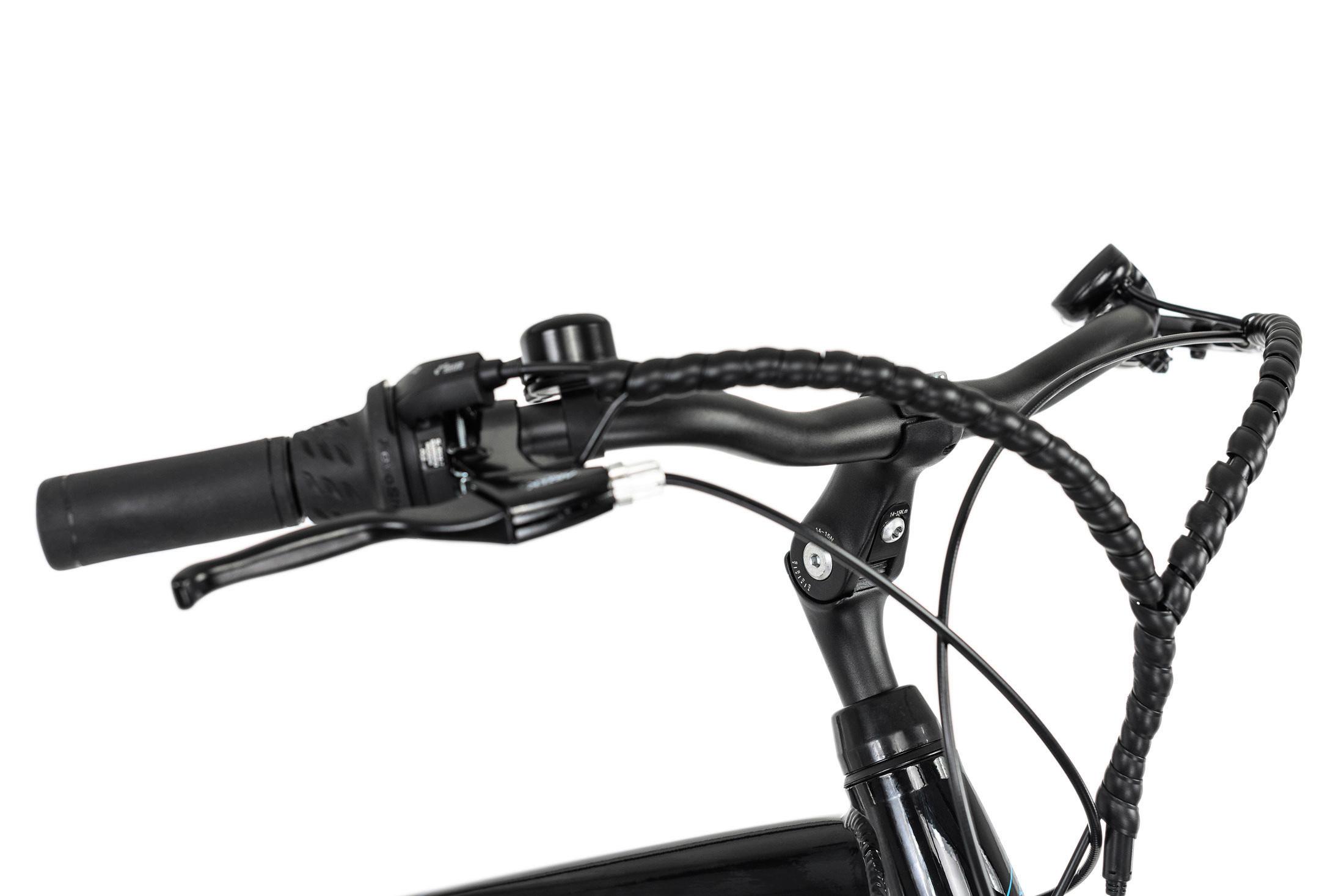 Elektrofahrrad 28 Zoll, 80 km - Schwarz, MODERN, Metall