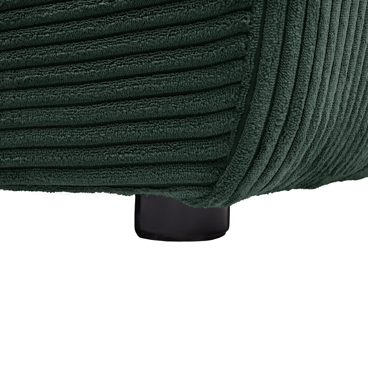 Sedačka DAVE, obojstranná, tmavozelený menčester - tmavozelená, Modern, textil (227/92/146cm) - Mömax