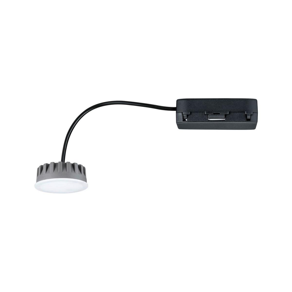 Deckenleuchte Ø 5 cm 1-Flammig, Satin Creme - Creme, Basics, Kunststoff (5,0/3,5cm) - Paulmann