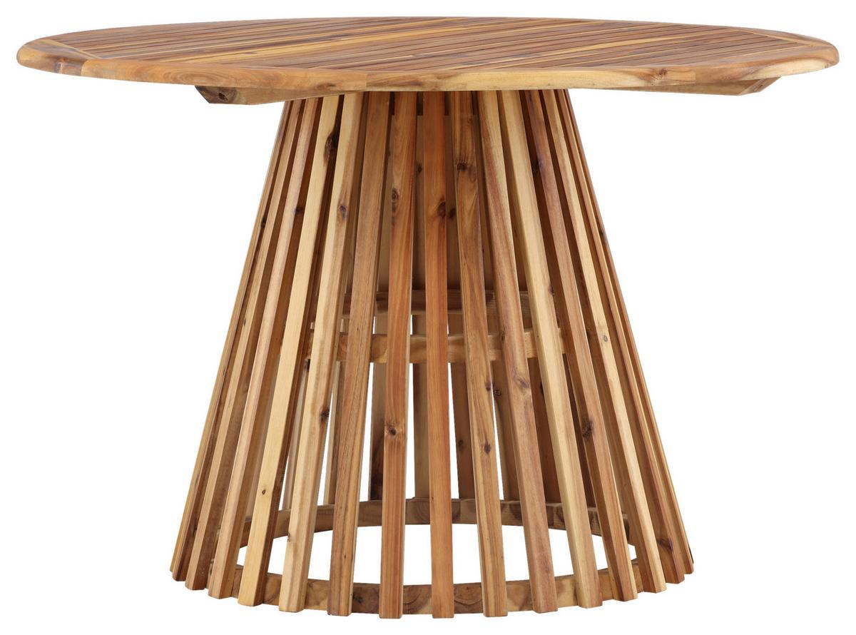 Gartentisch Lumpur Akazienholz L 120 cm - Akaziefarben, KONVENTIONELL, Holz (120/120/75cm) - Gardenson