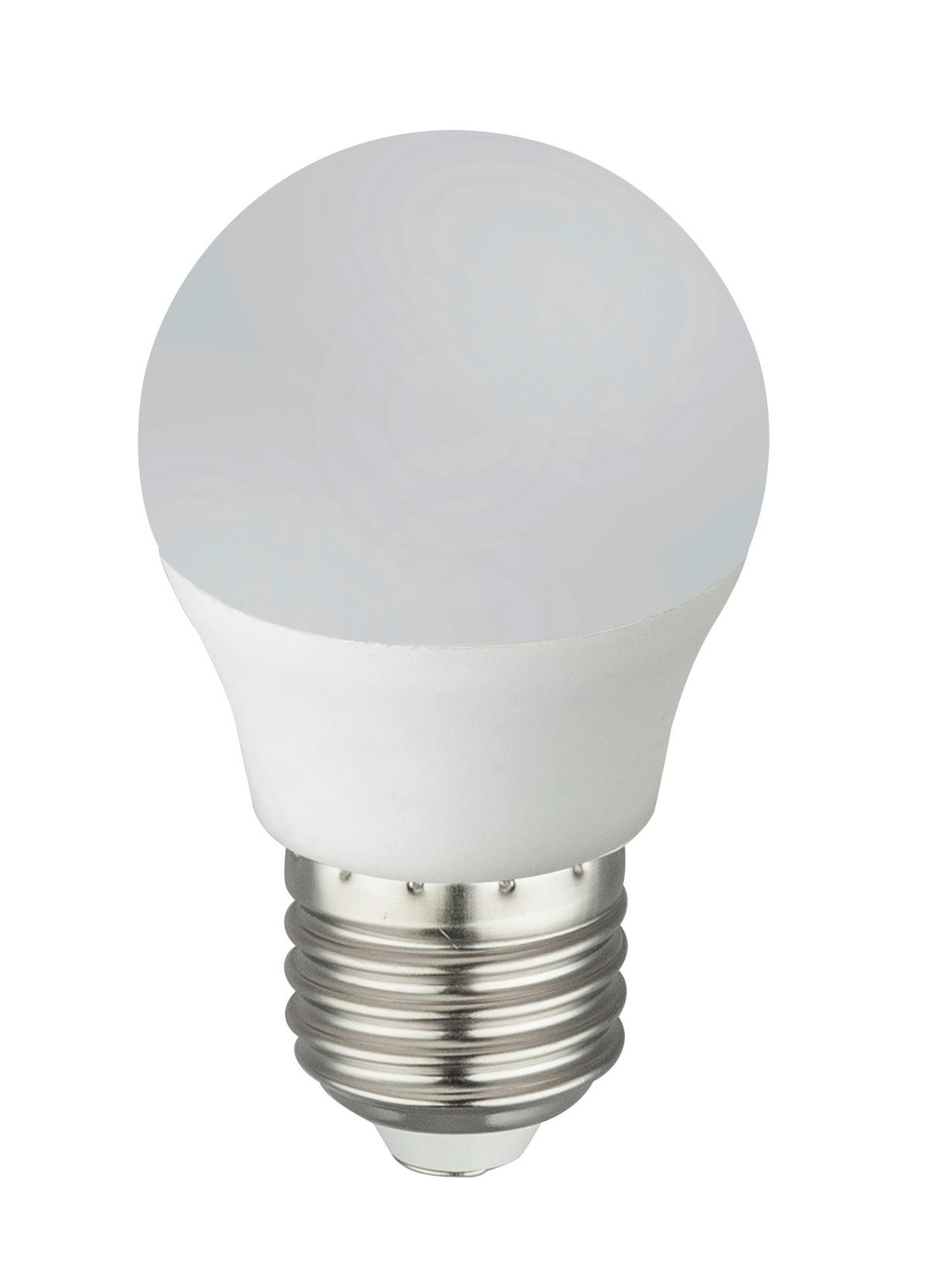 LED žiarovka E27, 6W, 230V, ILLU - opálová, plast (4,7/8,8cm)