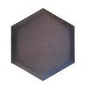 Wandpolster 2er-Set 36x32 cm Sechseck, Anthrazit - Anthrazit, Basics, Textil (36/32/4cm) - MID.YOU