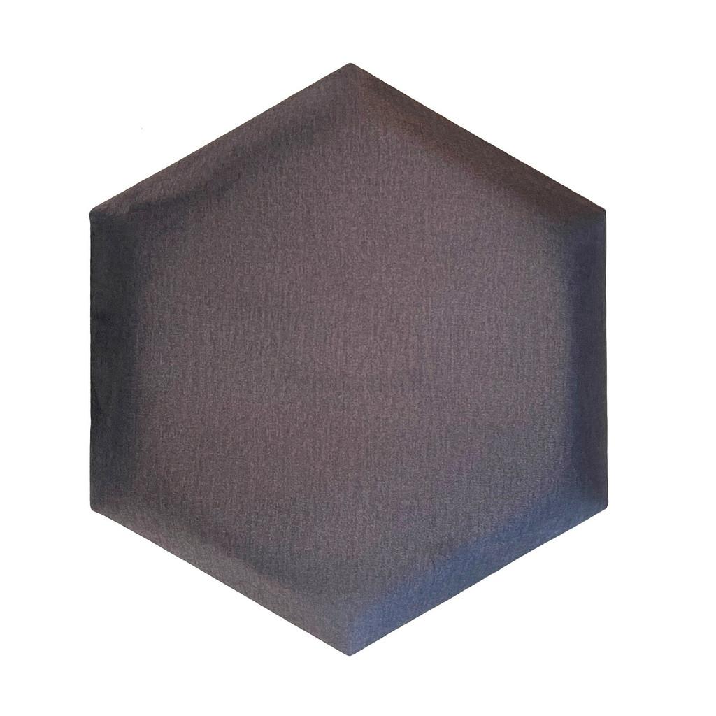 Polsterpaneel 2er-set 36x32 Cm Sechseck, Anthrazit