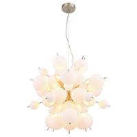 Függőlámpa 15633ho - nikkelszínű, Design, Üveg/fém (55/150cm) - Globo